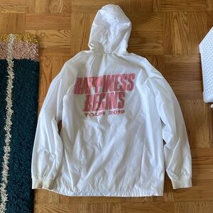 Jonas Brothers happiness begins March 2019 - white windbreaker